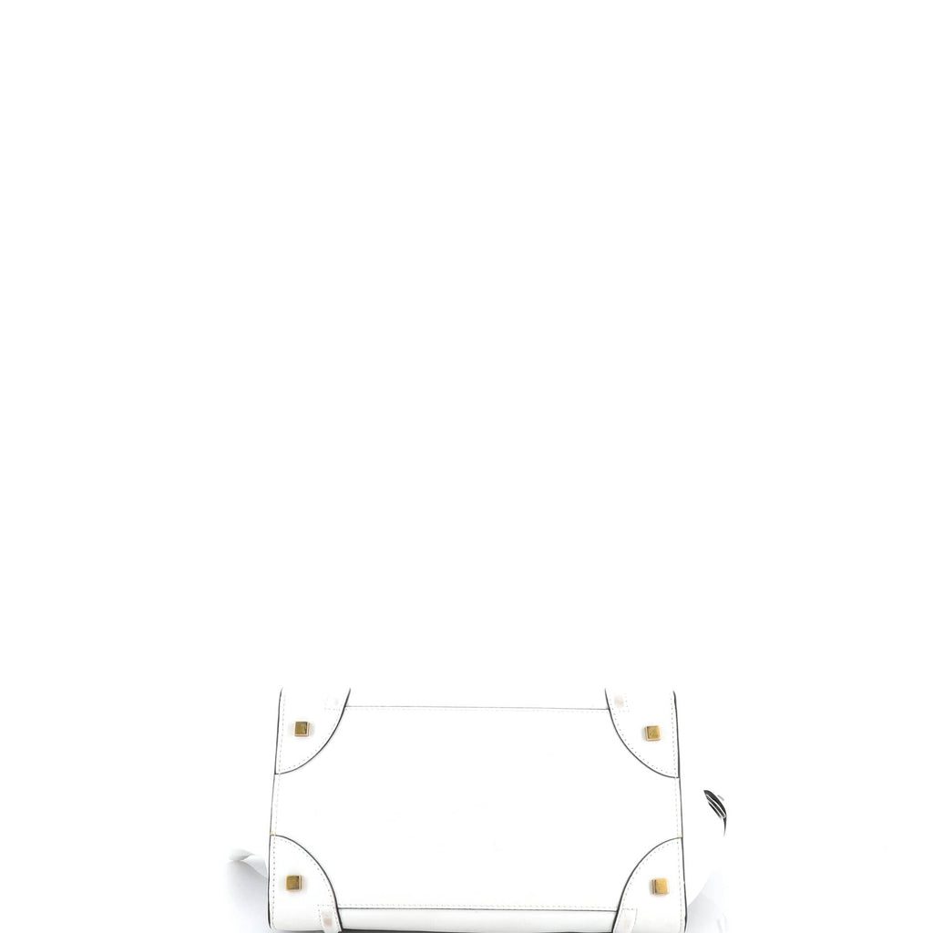 Bicolor Luggage Bag Leather Mini