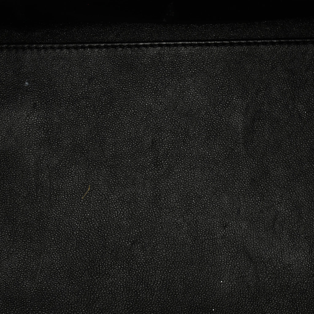 Bicolor Luggage Bag Leather Mini