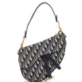 Saddle Handbag with Strap Oblique Canvas Medium