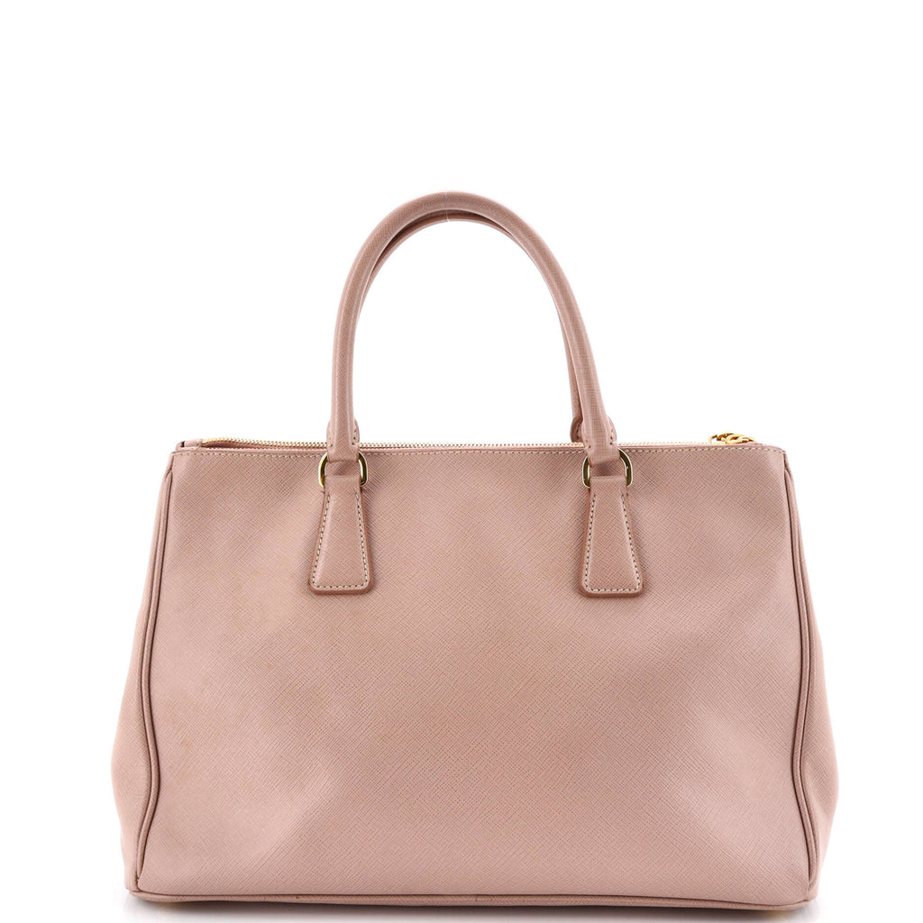 Double Zip Lux Tote Saffiano Leather Medium