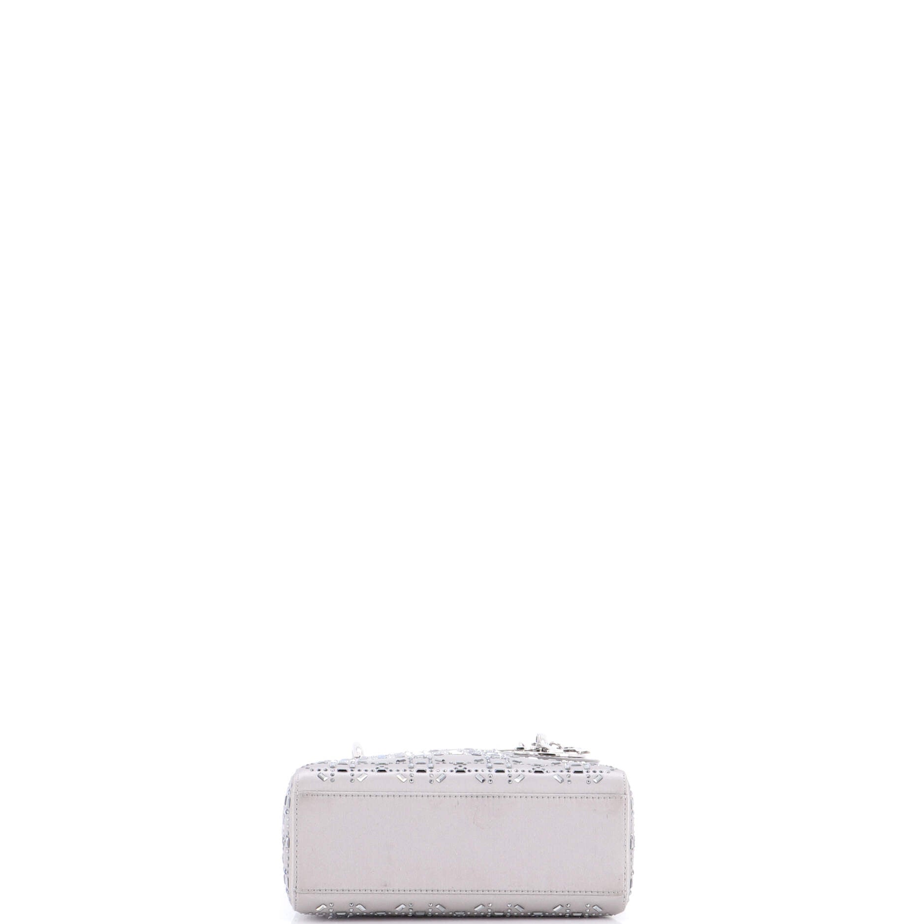 Lady Dior Bag Crystal Embellished Cannage Quilt Satin Mini