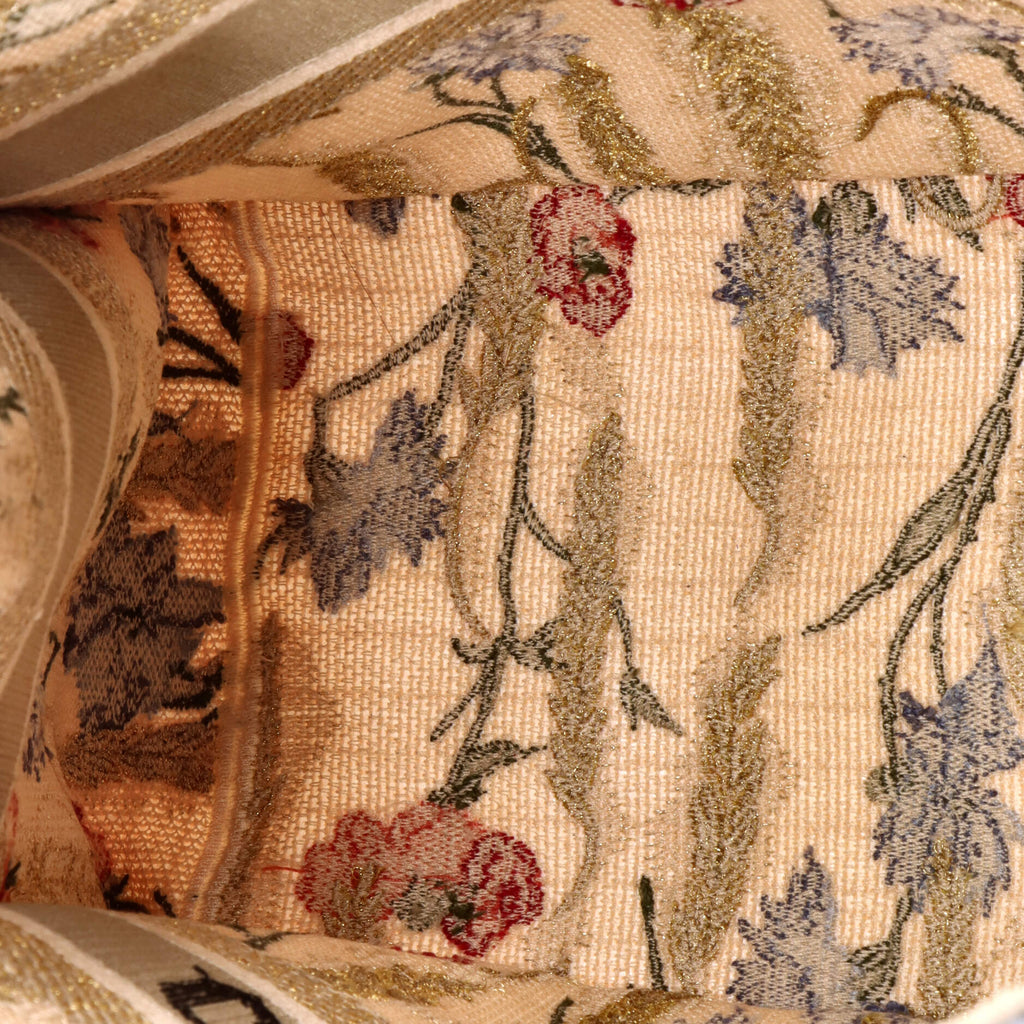 Book Tote Embroidered Canvas Medium