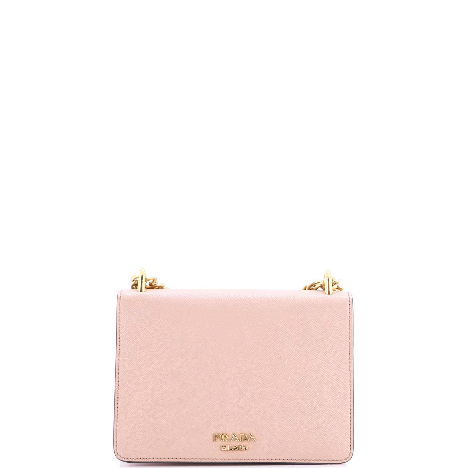 Envelope Flap Chain Shoulder bag Saffiano Leather Small