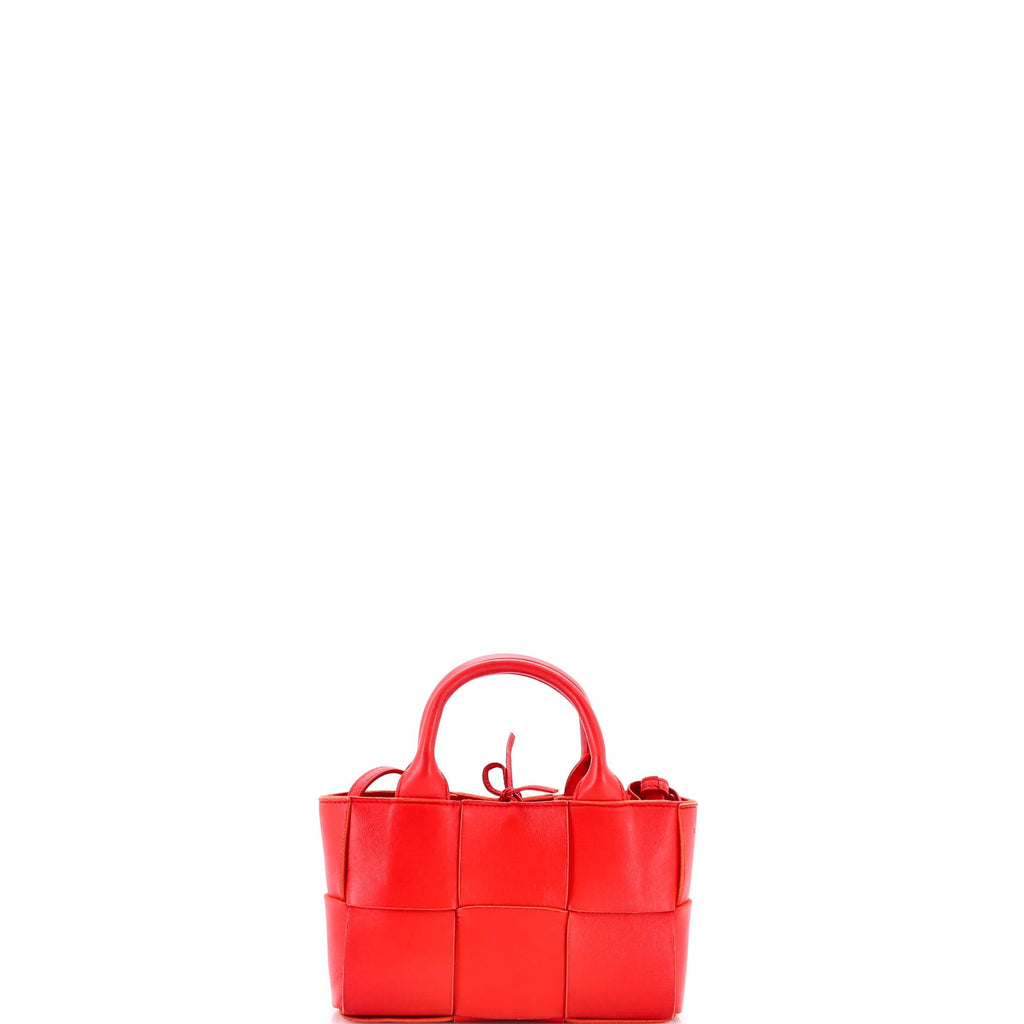 Arco Tote Maxi Intrecciato Leather Candy