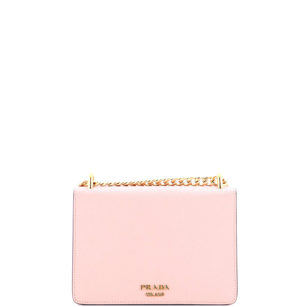 Envelope Flap Chain Shoulder bag Saffiano Leather Small