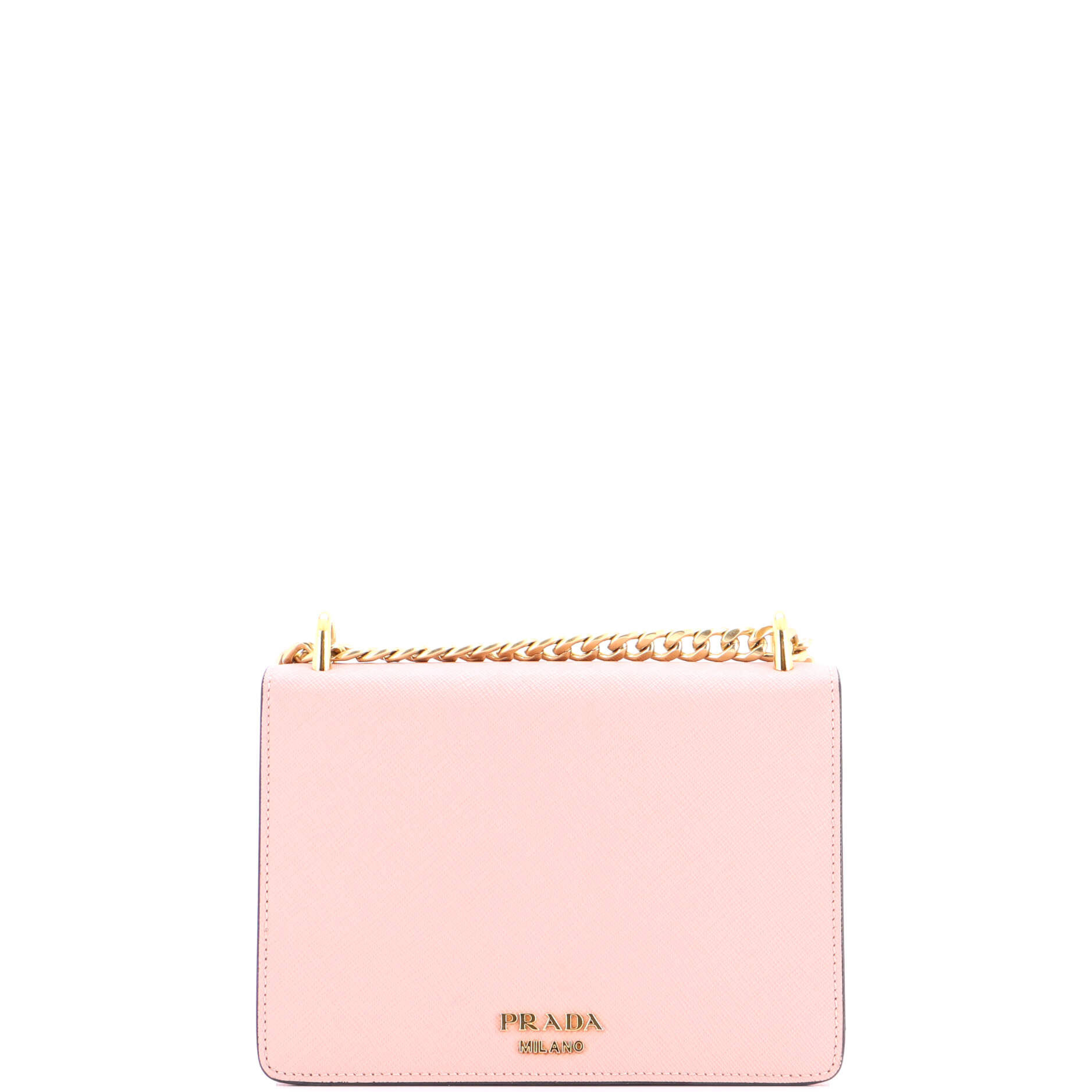 Envelope Flap Chain Shoulder bag Saffiano Leather Small