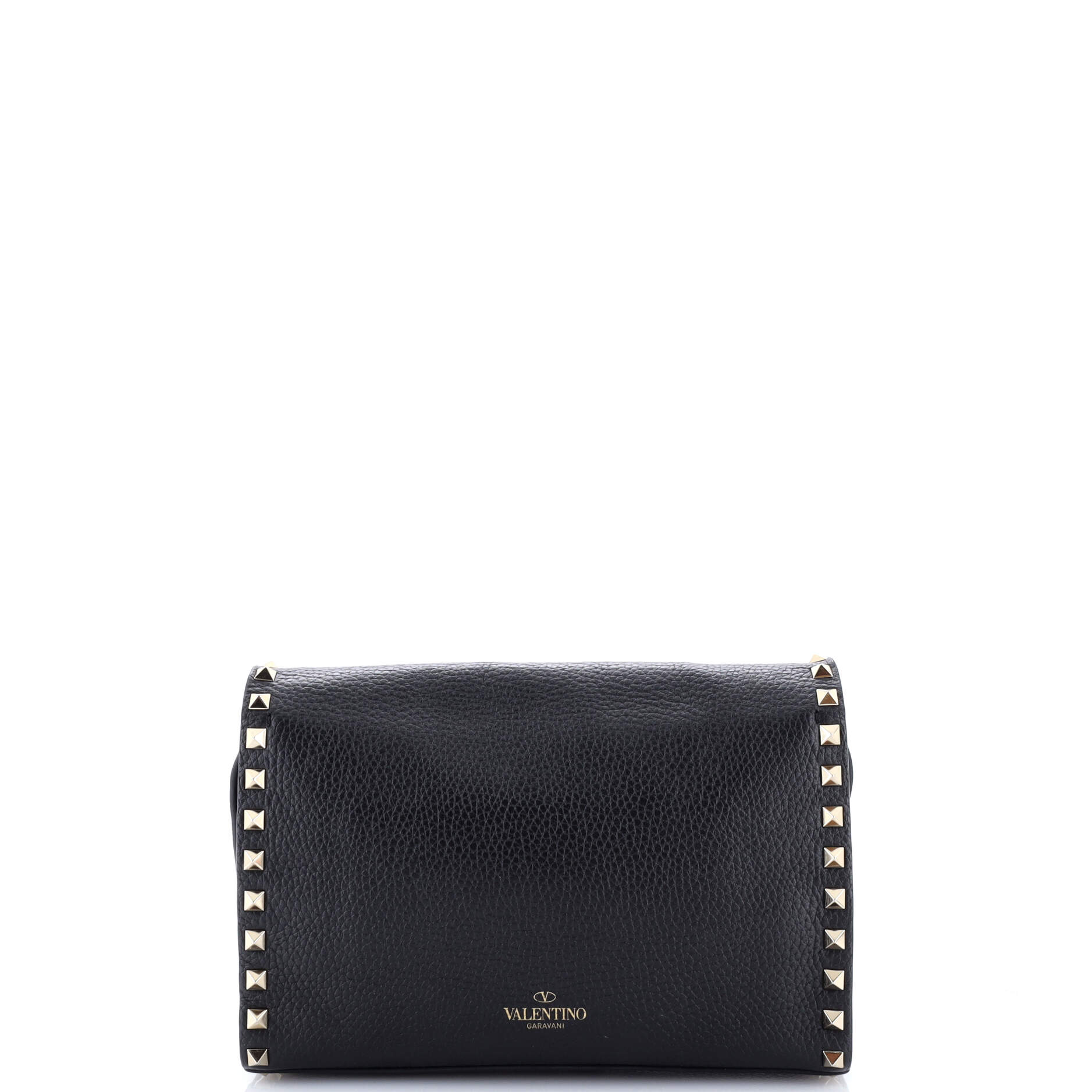 Rockstud Flip Lock Flap Bag Leather Medium