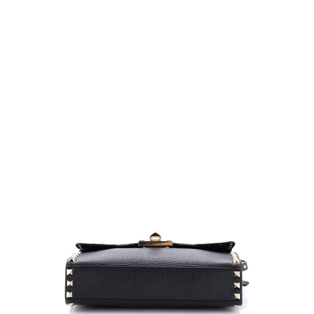 Rockstud Flip Lock Flap Bag Leather Medium