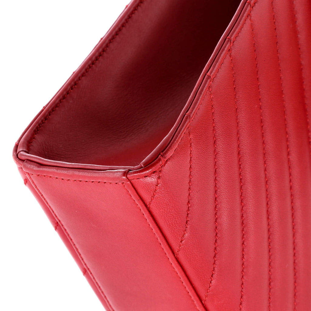 Classic Monogram Envelope Satchel Matelasse Chevron Leather Large