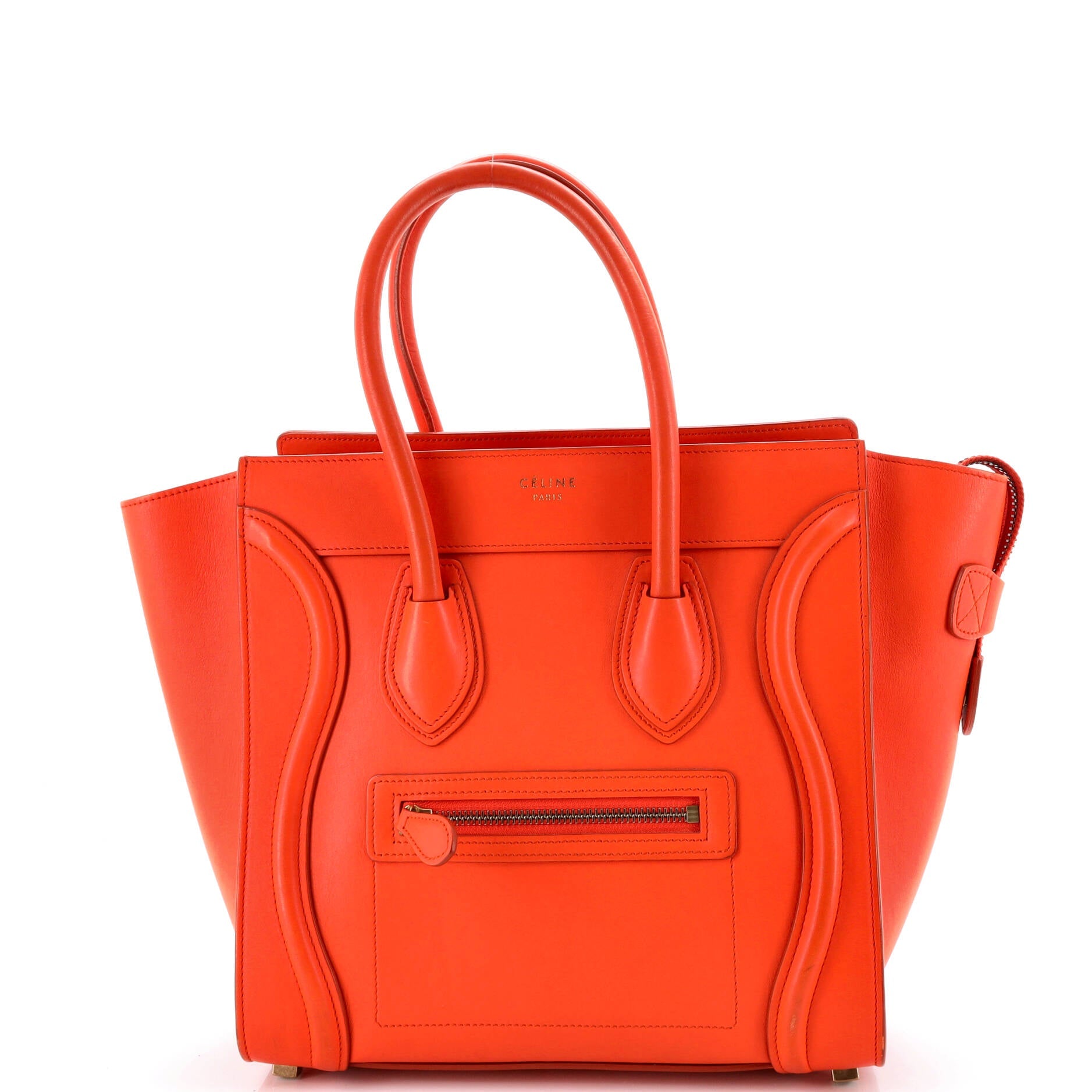 Luggage Bag Smooth Leather Micro