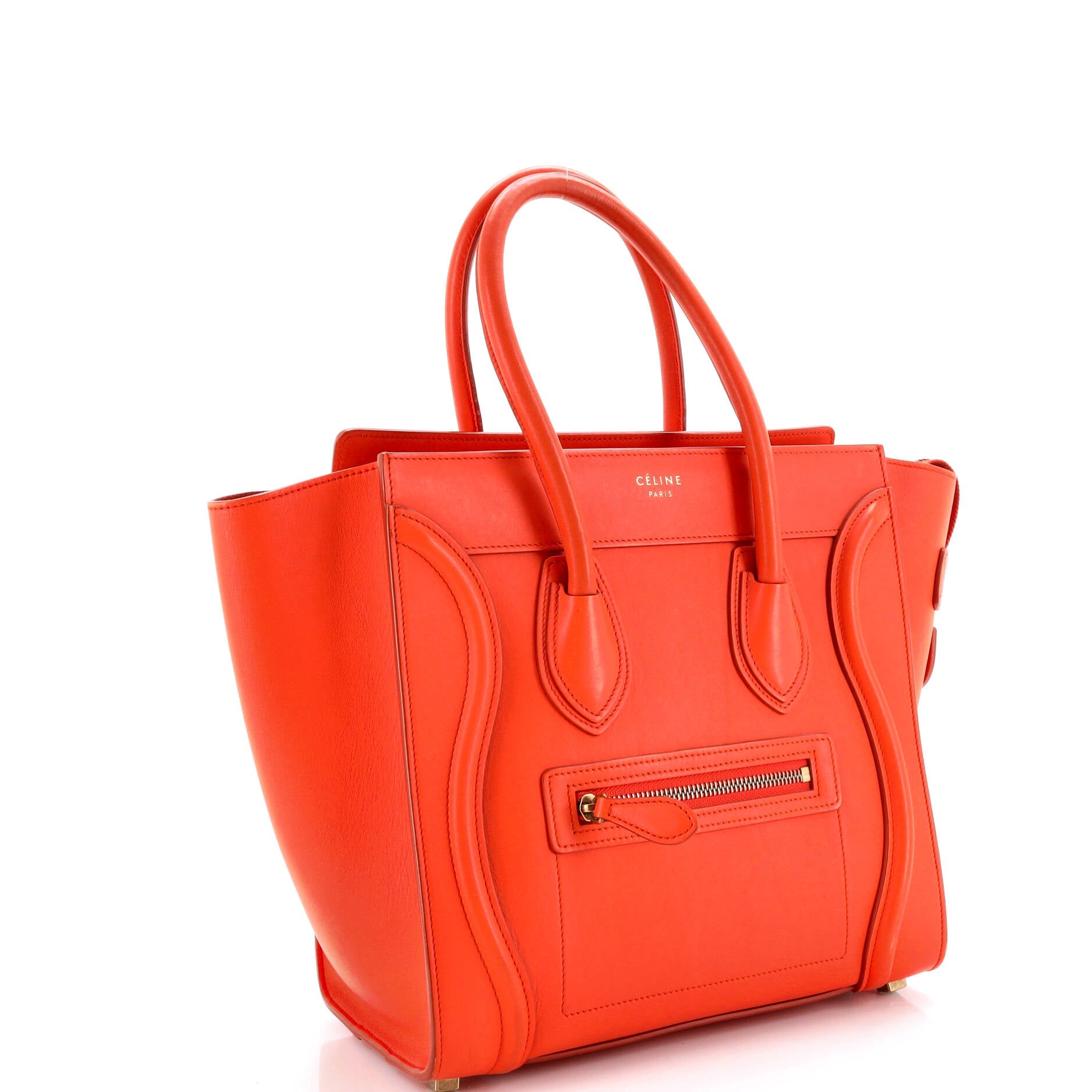 Luggage Bag Smooth Leather Micro