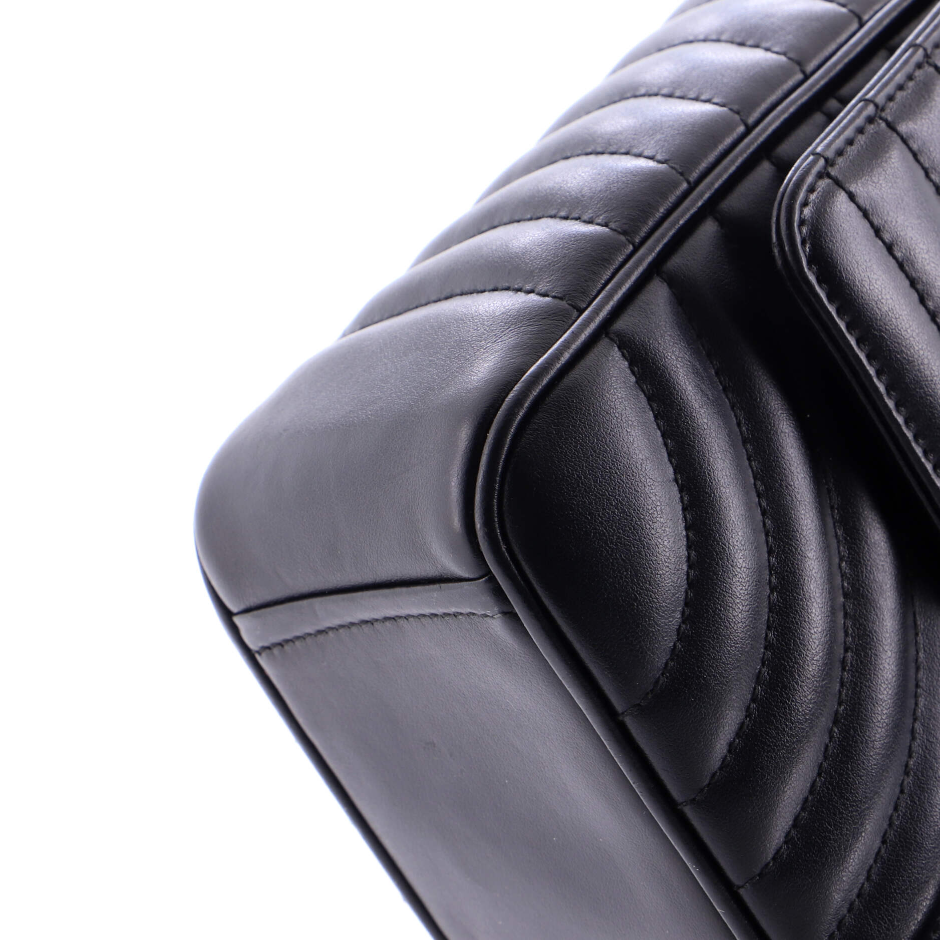 Chain Flap Shoulder Bag Diagramme Quilted Leather Medium