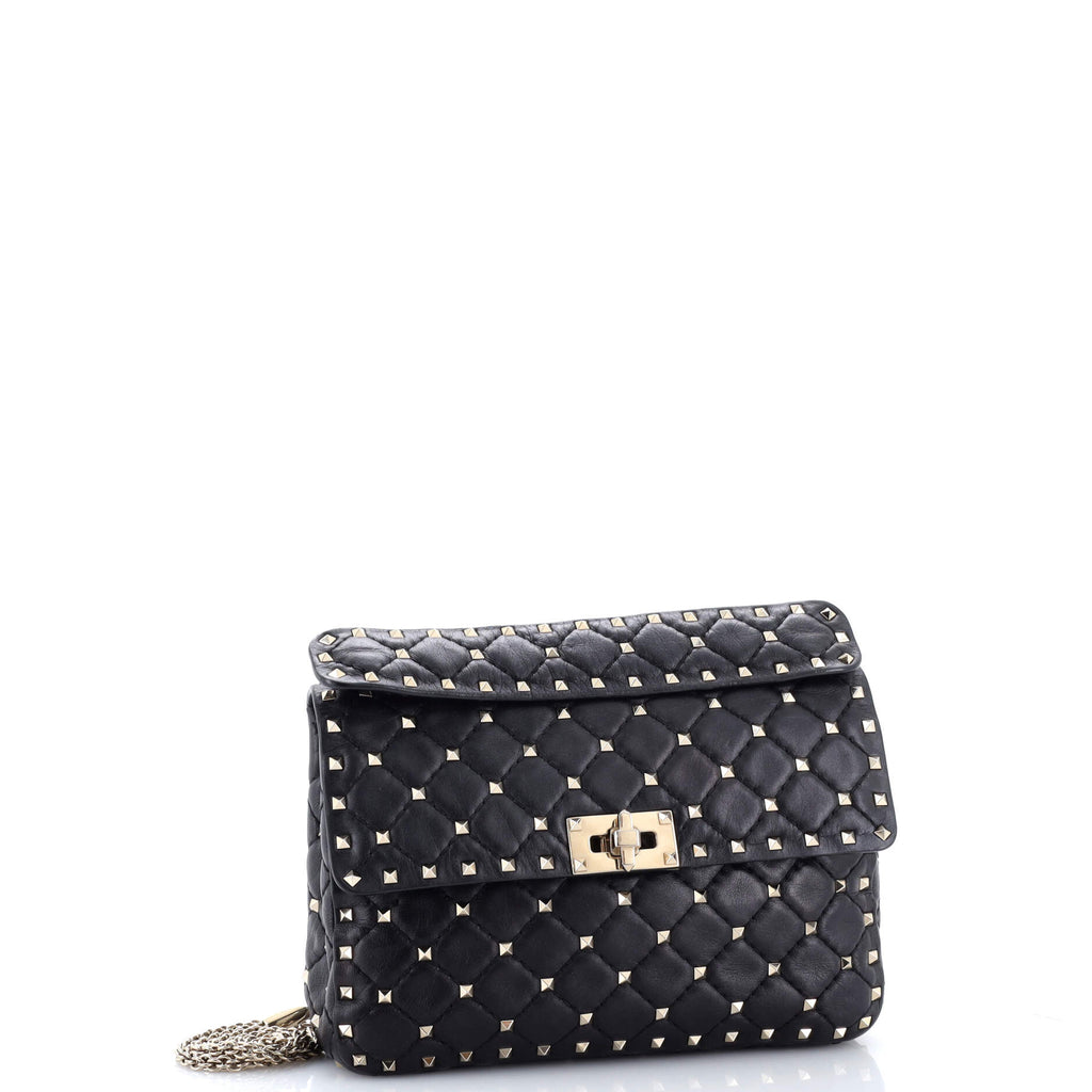 Rockstud Spike Flap Bag Quilted Leather Medium