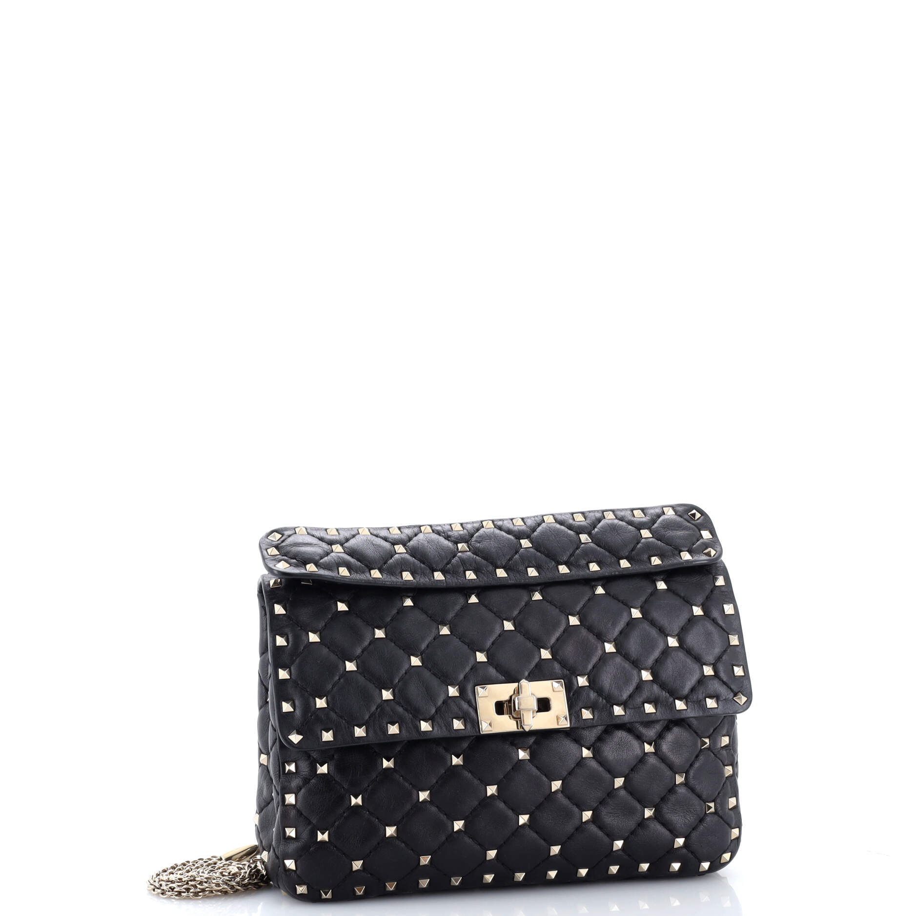 Rockstud Spike Flap Bag Quilted Leather Medium