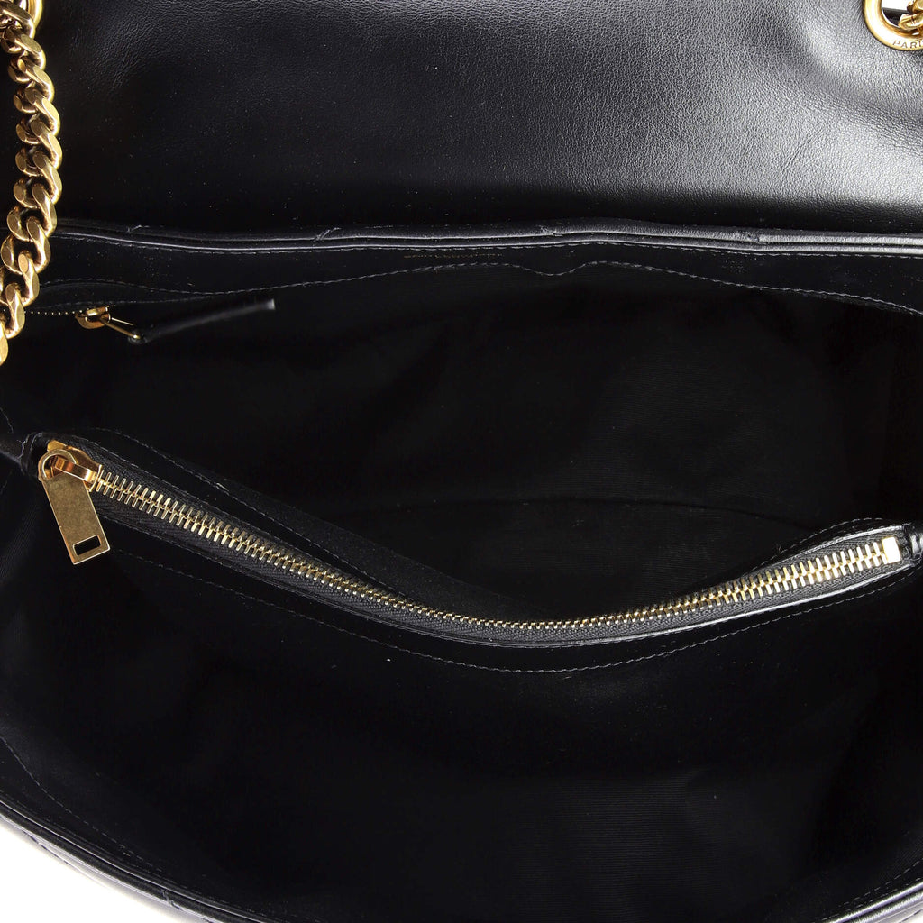 Loulou Shoulder Bag Matelasse Chevron Leather Large