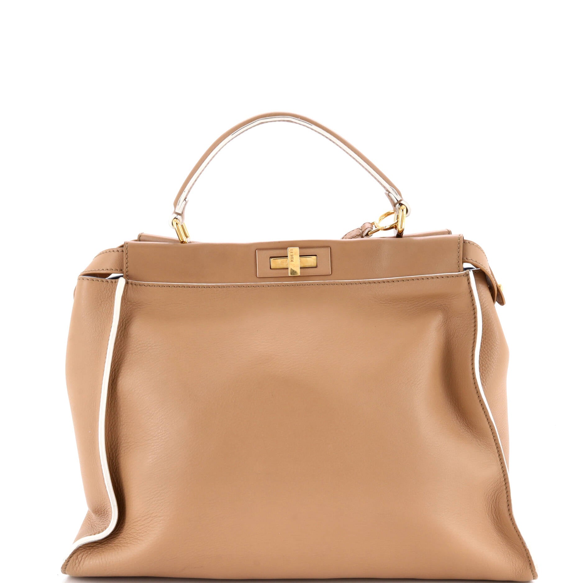Peekaboo Bag Rigid Leather Large