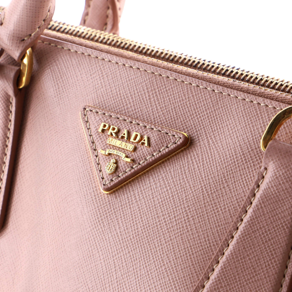Double Zip Lux Tote Saffiano Leather Medium