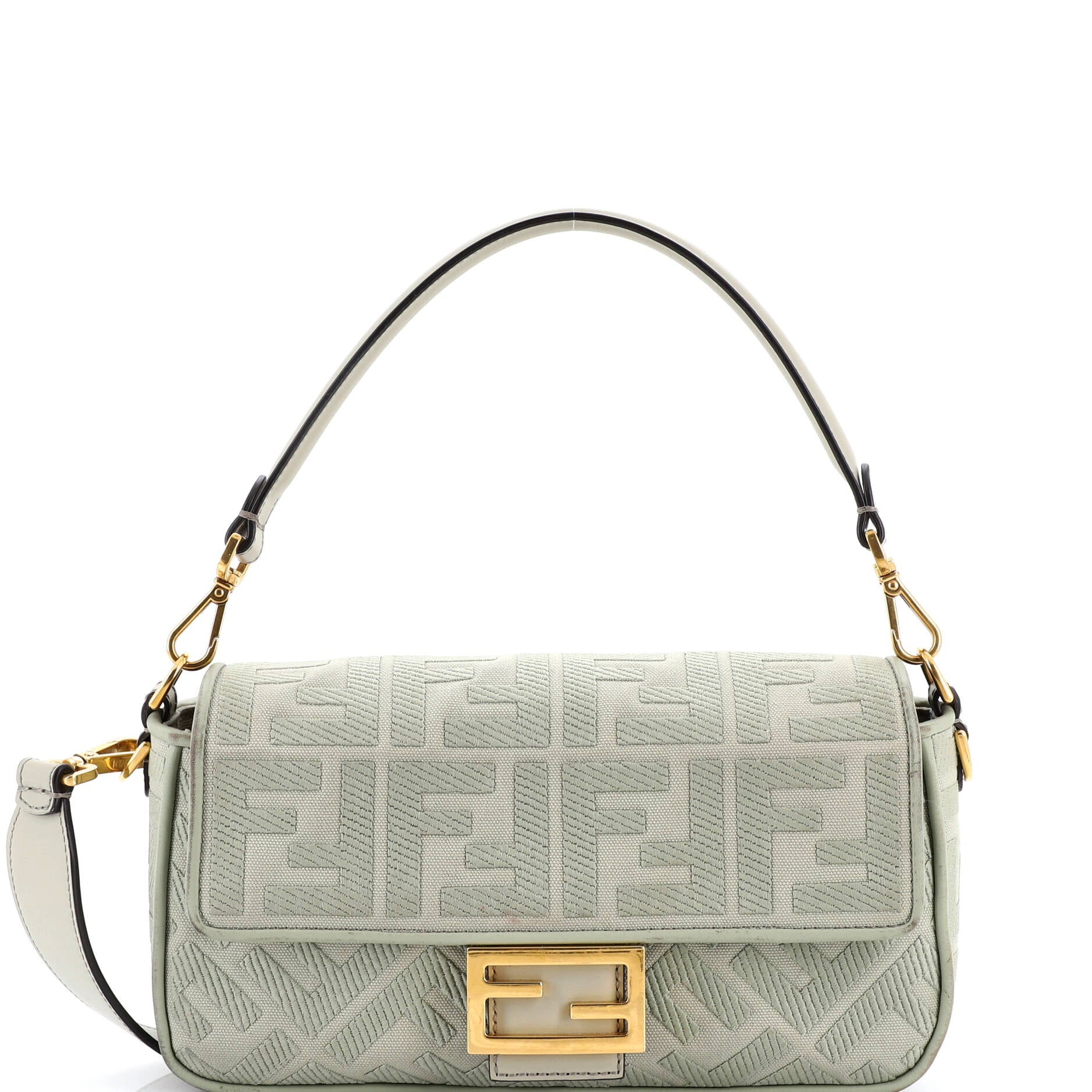 Baguette NM Bag Zucca Embroidered Canvas Medium