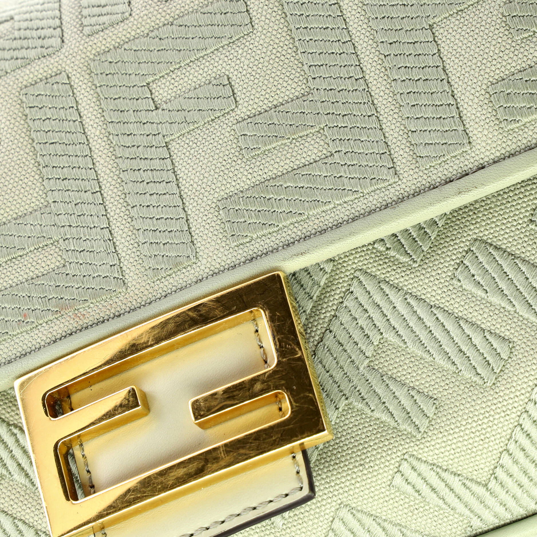 Baguette NM Bag Zucca Embroidered Canvas Medium