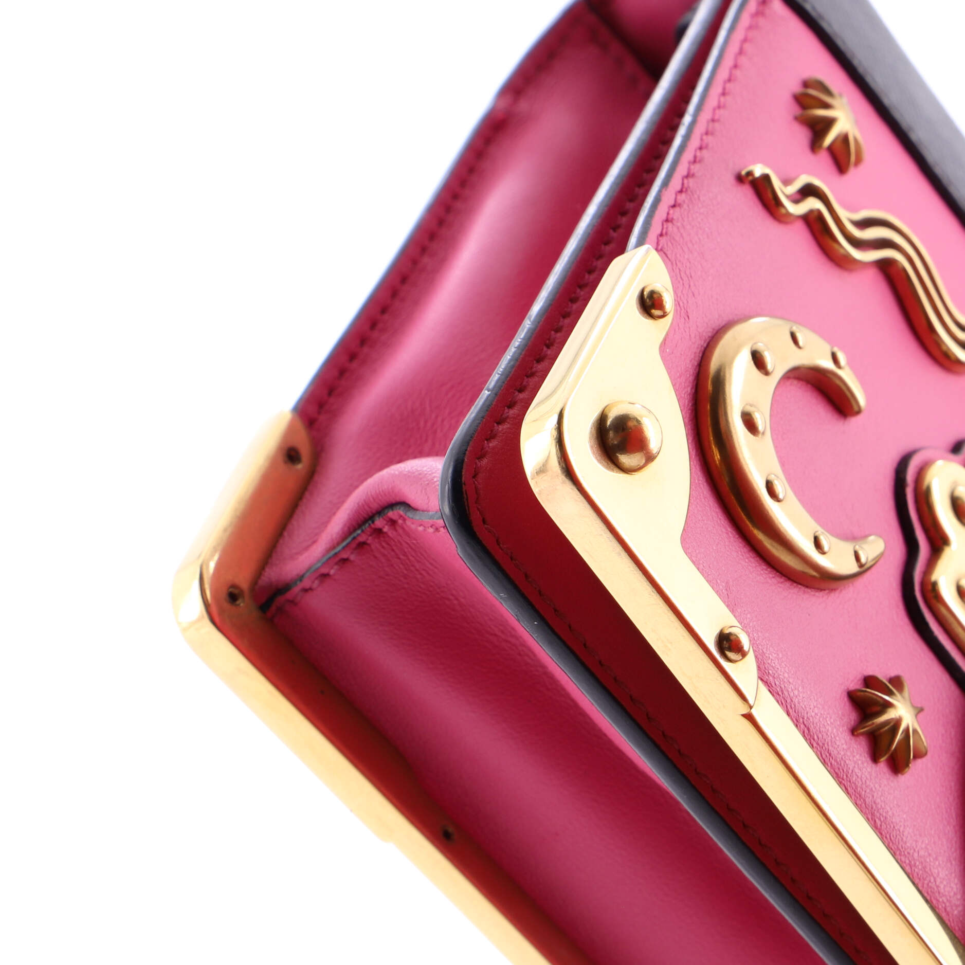 Cahier Crossbody Bag Embellished Leather Small