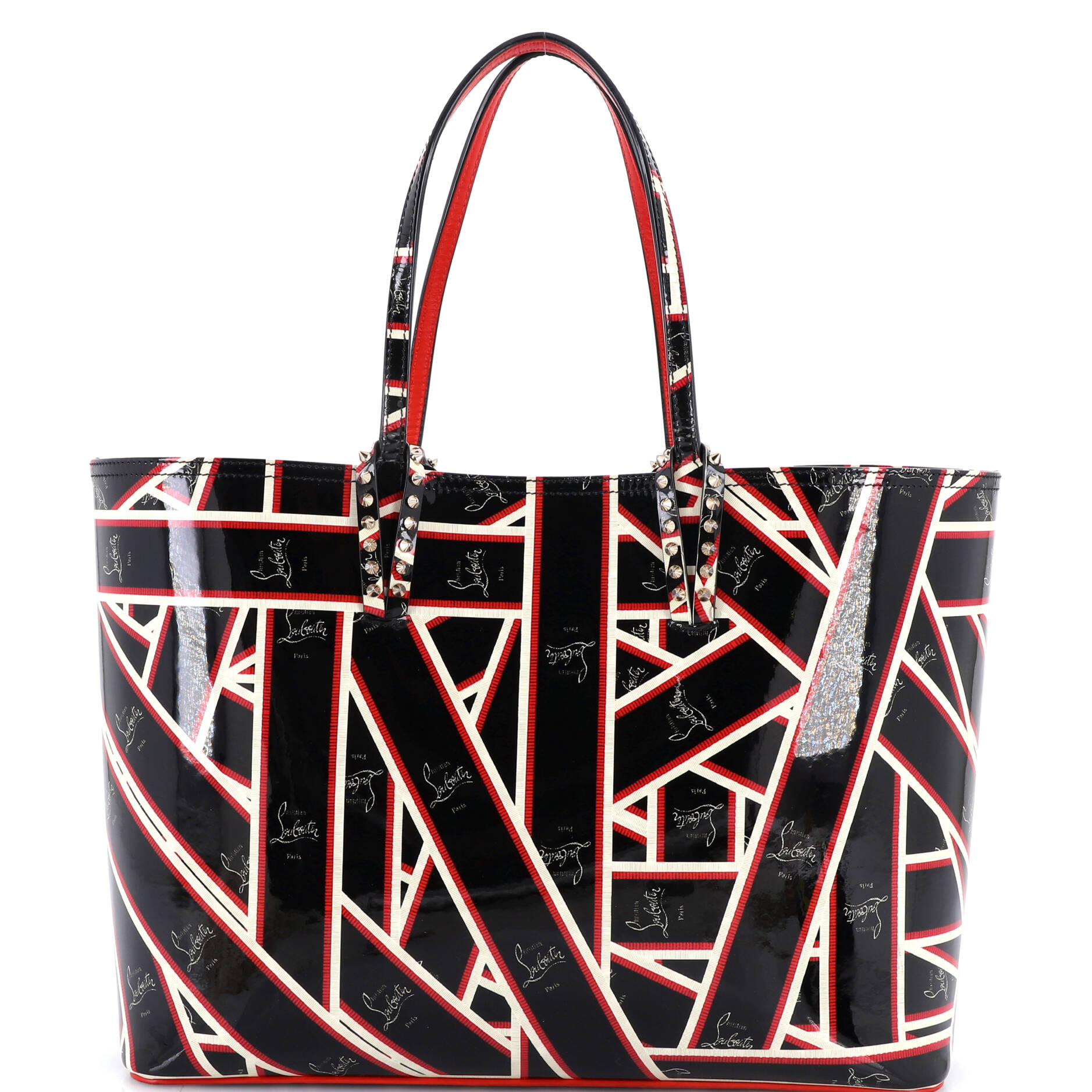Cabata East West Tote Printed Patent Large