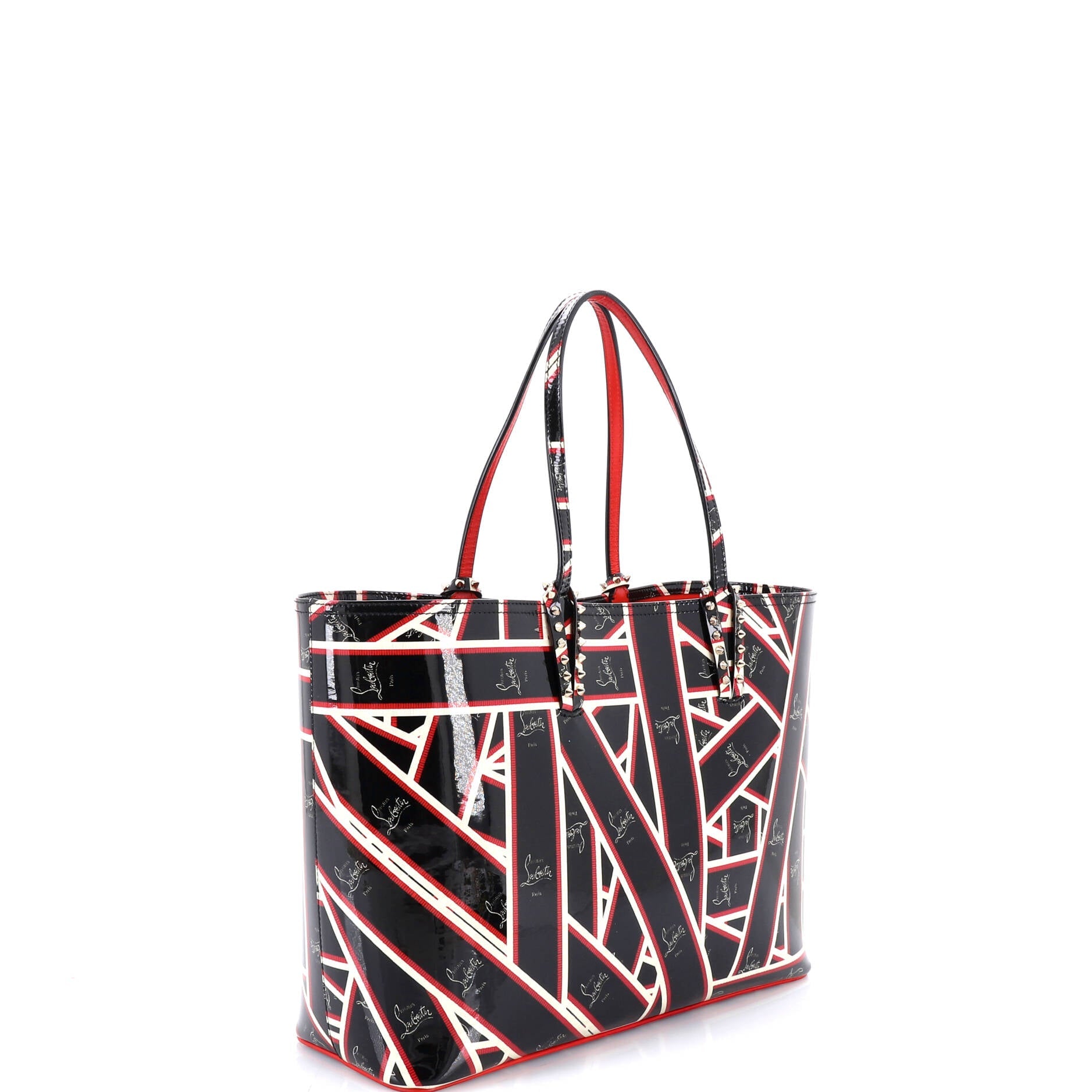 Cabata East West Tote Printed Patent Large