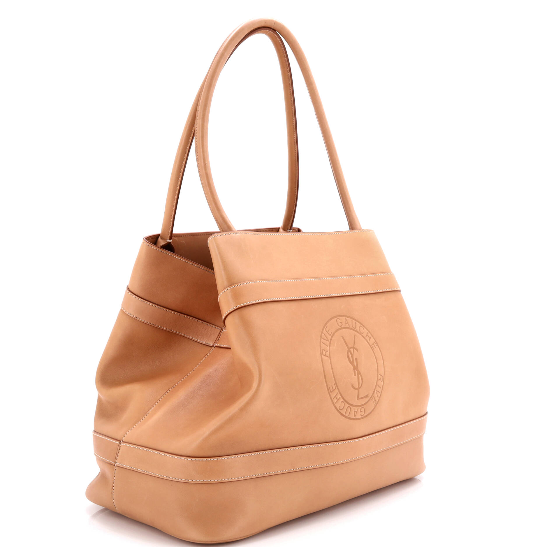 Rive Gauche Tote Bag Leather Large
