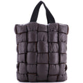 Padded Tote Maxi Intrecciato Leather with Wool Large