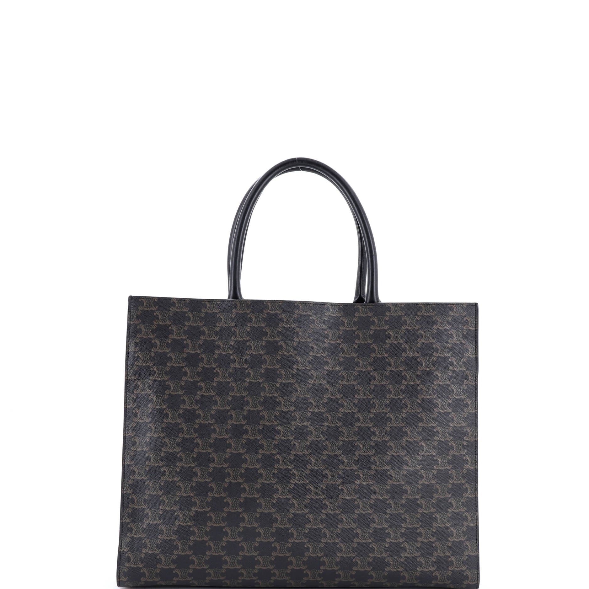 Horizontal Logo Cabas Tote Triomphe Coated Canvas