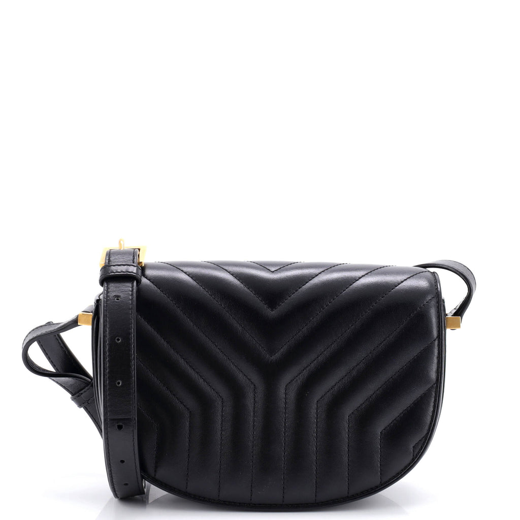 Joan Satchel Matelasse Chevron Leather Small