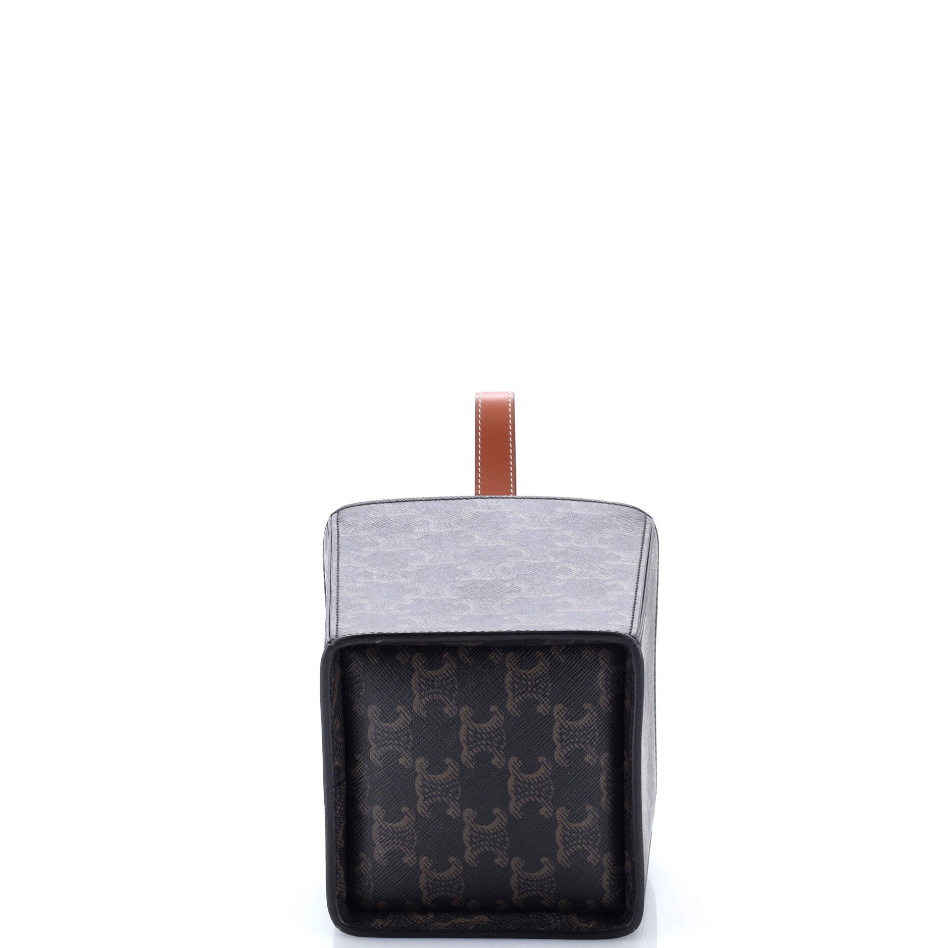 Strap Box Top Handle Bag Triomphe Coated Canvas