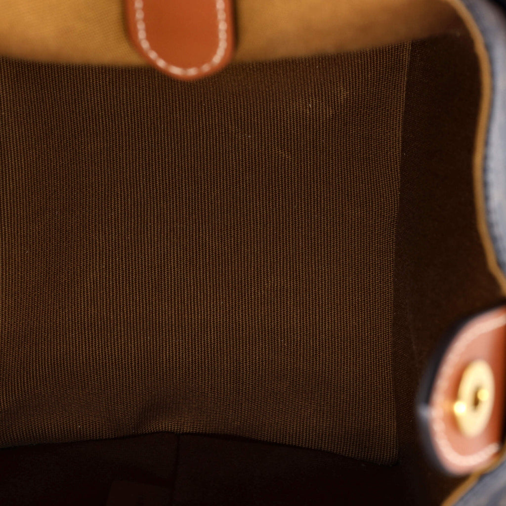 Strap Box Top Handle Bag Triomphe Coated Canvas