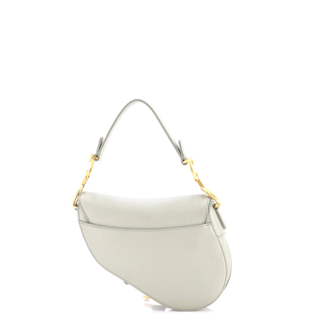 Saddle Handbag with Strap Leather Mini