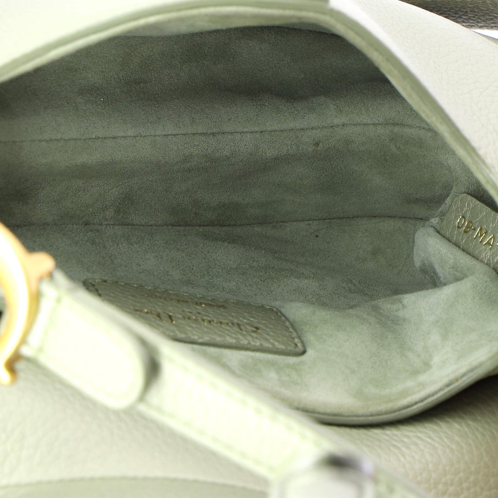 Saddle Handbag with Strap Leather Mini