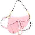 Saddle Handbag with Strap Leather Medium