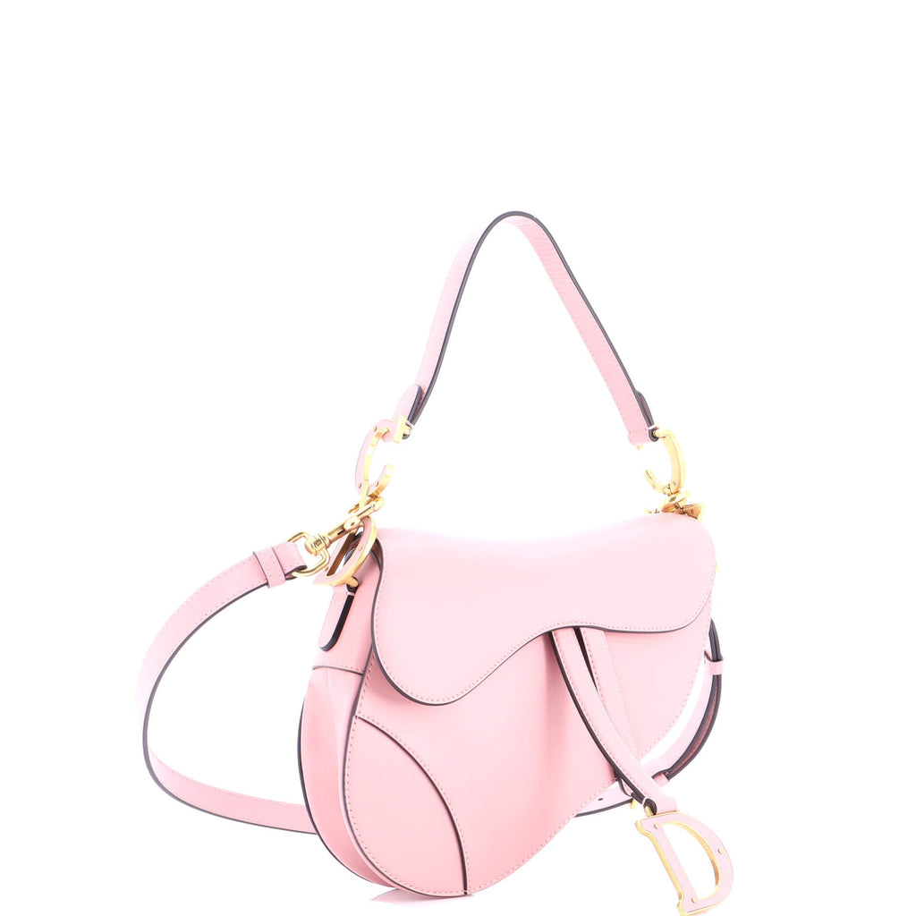 Saddle Handbag with Strap Leather Medium