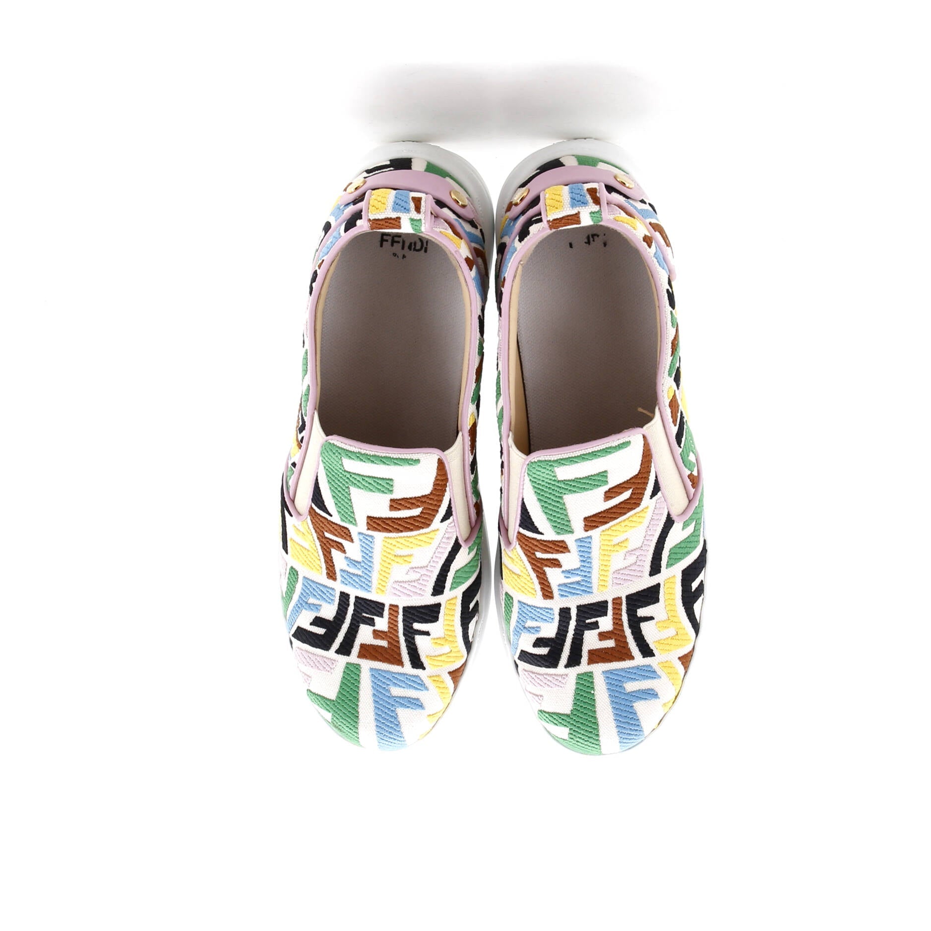 Women's Fendi Rise Slip-On Sneakers Vertigo Zucca Cotton