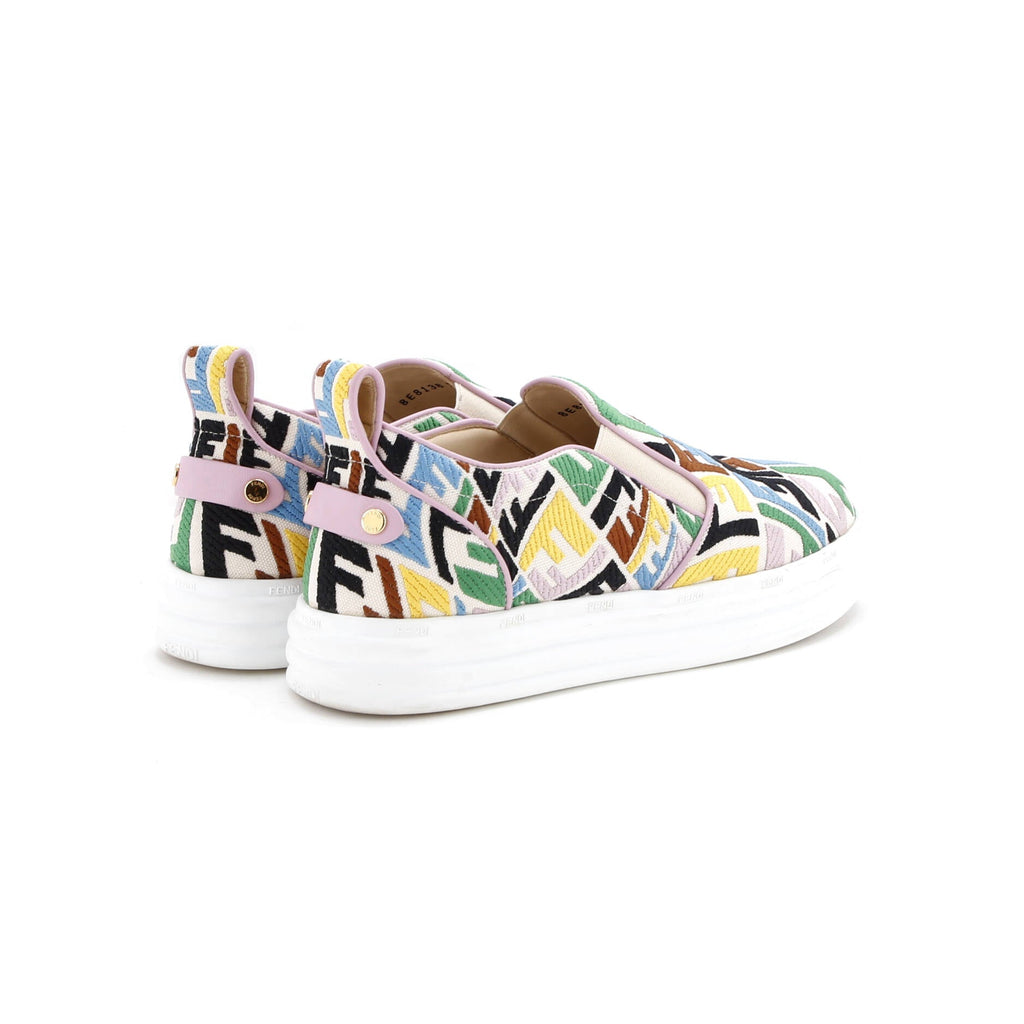 Women's Fendi Rise Slip-On Sneakers Vertigo Zucca Cotton