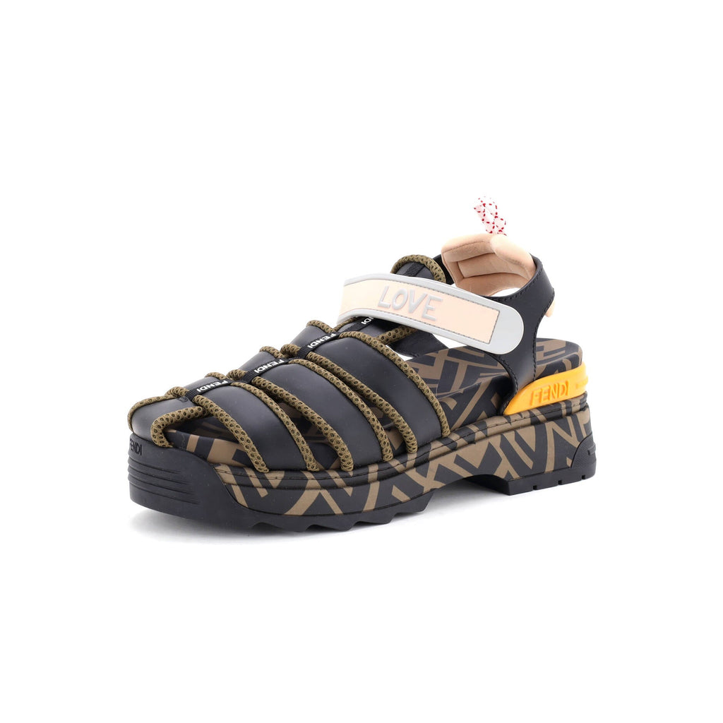 Women's T-Rex Platform Sandals Leather with Nylon