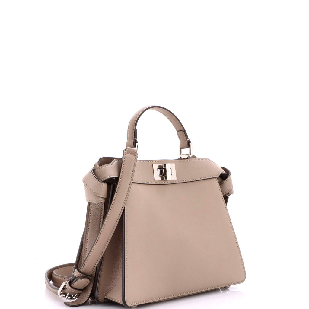 Logo Side Knot Peekaboo ISeeU Bag Leather Small