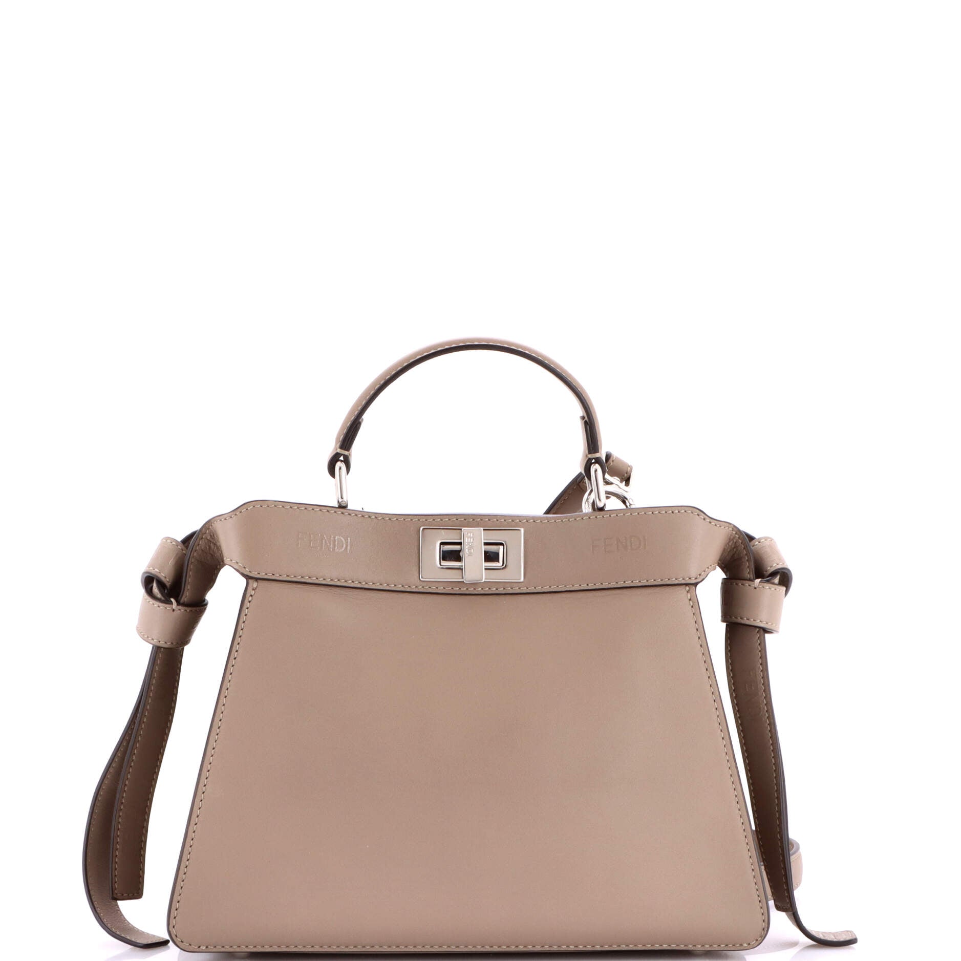 Logo Side Knot Peekaboo ISeeU Bag Leather Small