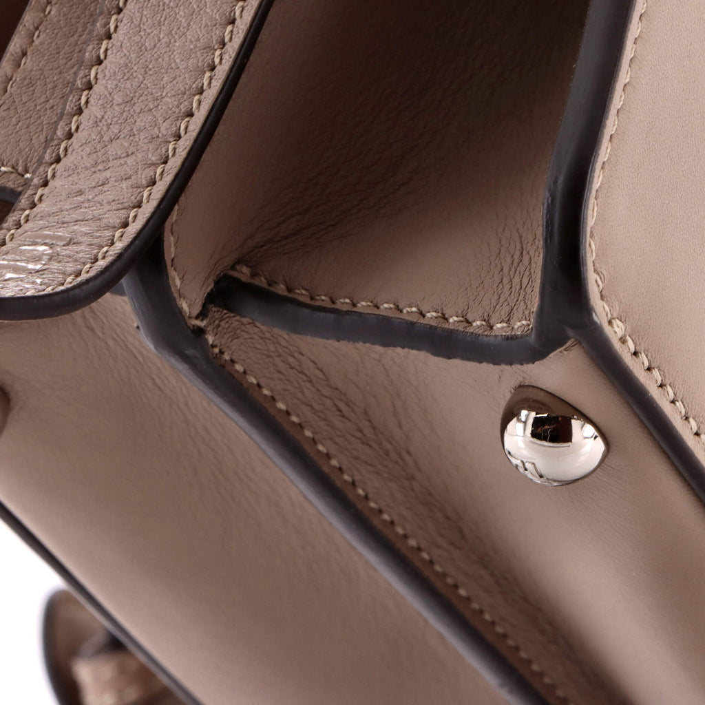 Logo Side Knot Peekaboo ISeeU Bag Leather Small