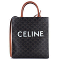 Vertical Cabas Tote Triomphe Coated Canvas Small