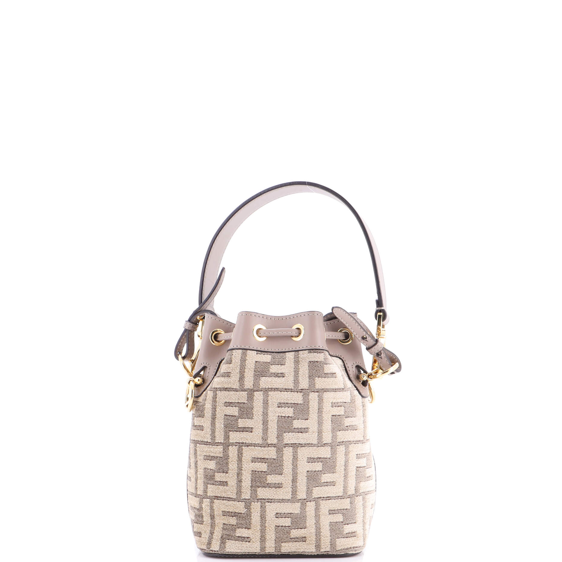 Mon Tresor Bucket Bag Zucca Velvet Jacquard Mini