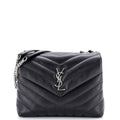 Loulou Shoulder Bag Matelasse Chevron Leather Small