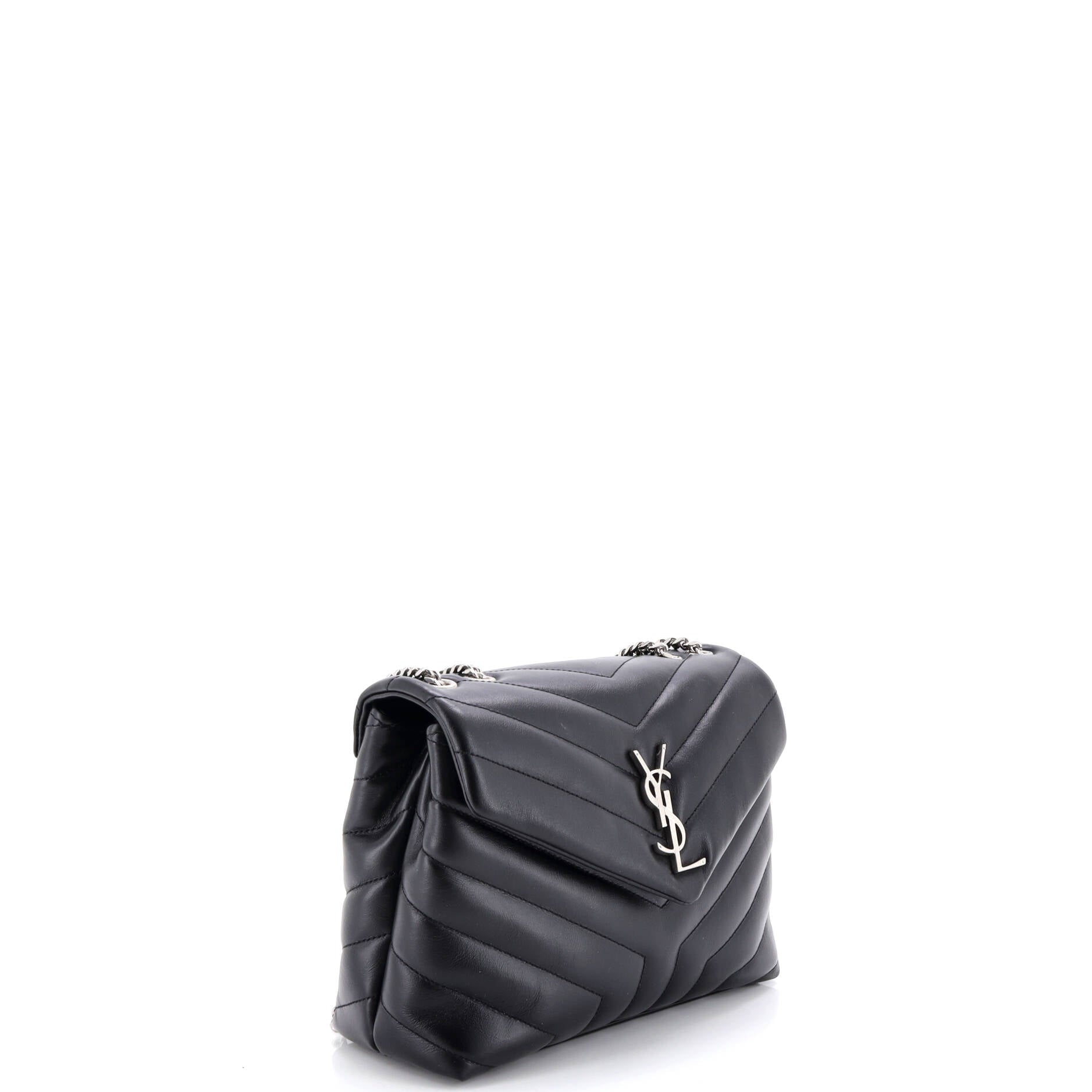 Loulou Shoulder Bag Matelasse Chevron Leather Small