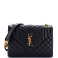 Classic Monogram Envelope Satchel Mixed Matelasse Leather Medium