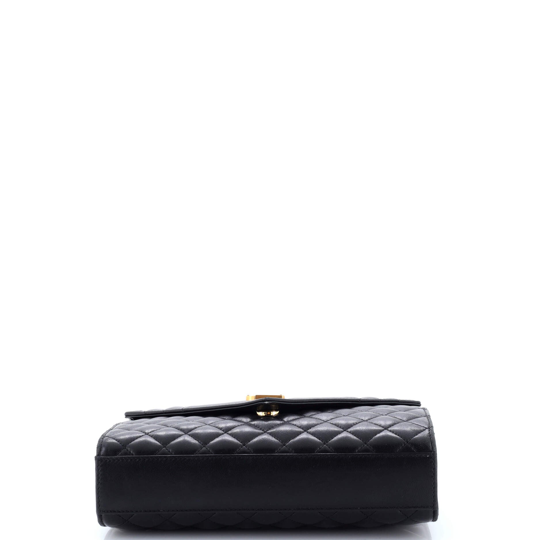 Classic Monogram Envelope Satchel Mixed Matelasse Leather Medium