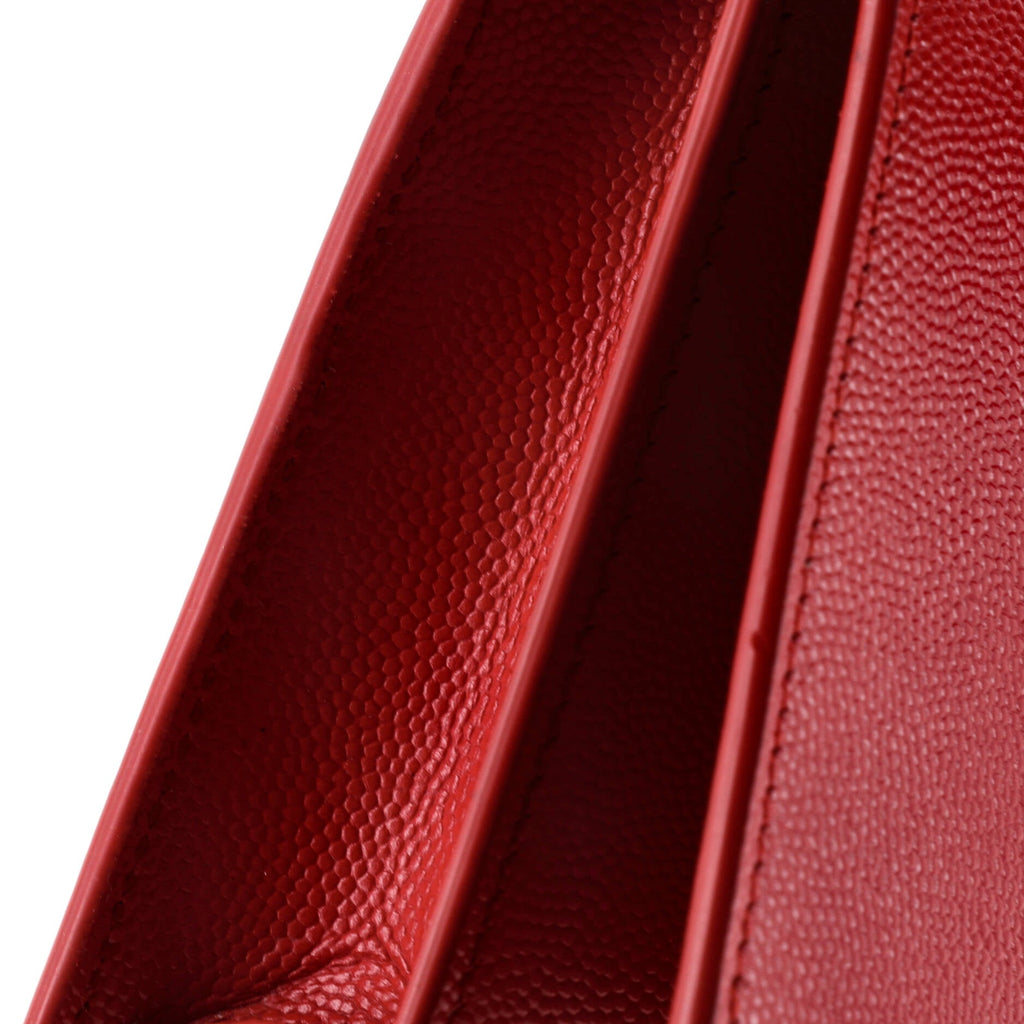 Classic Monogram Tassel Crossbody Bag Grainy Leather Small