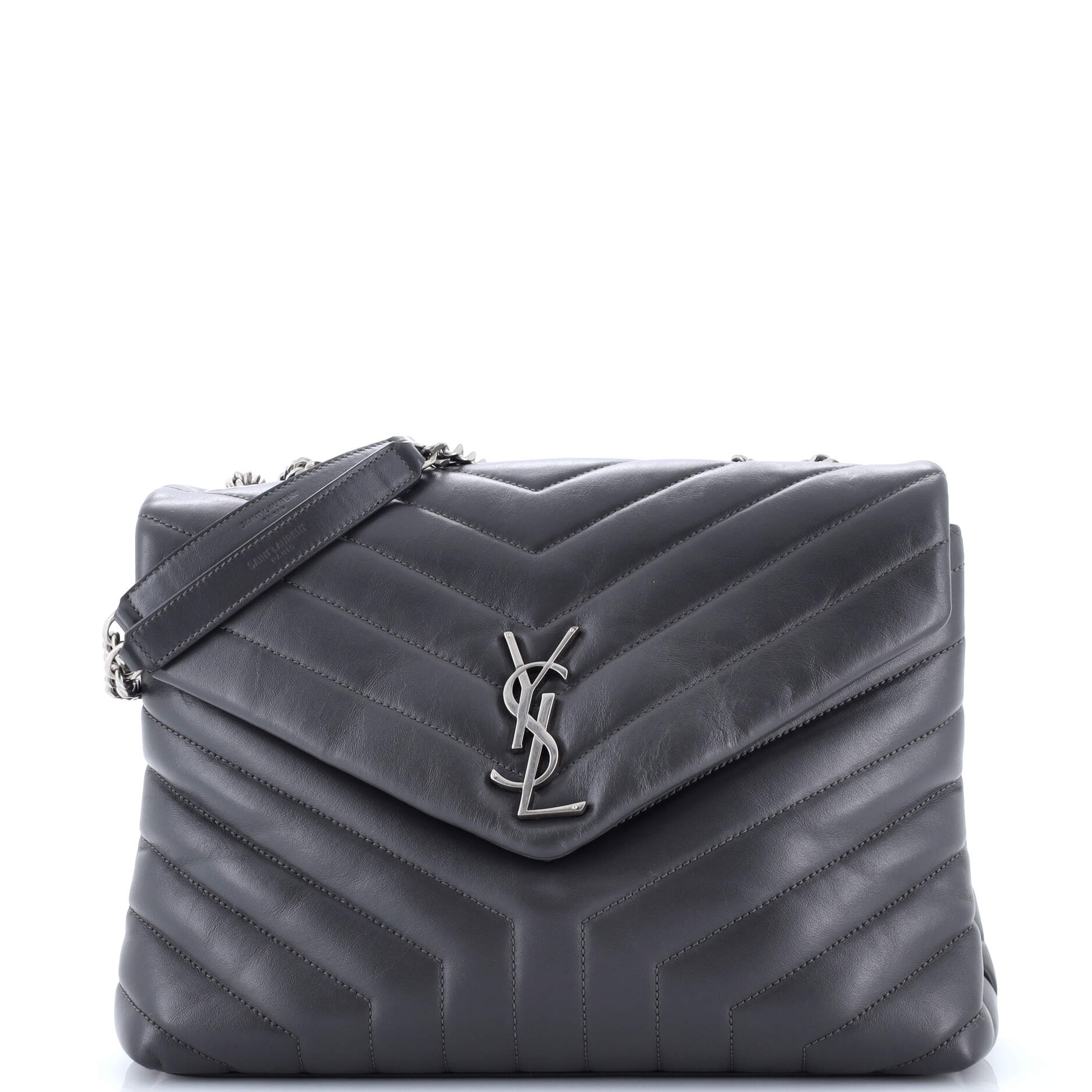 Loulou Shoulder Bag Matelasse Chevron Leather Medium